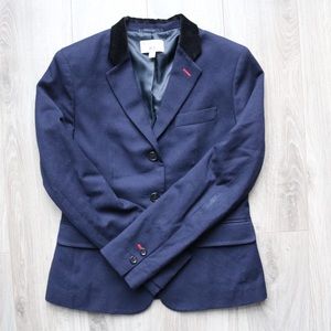 Navy Blue Structured Blazer